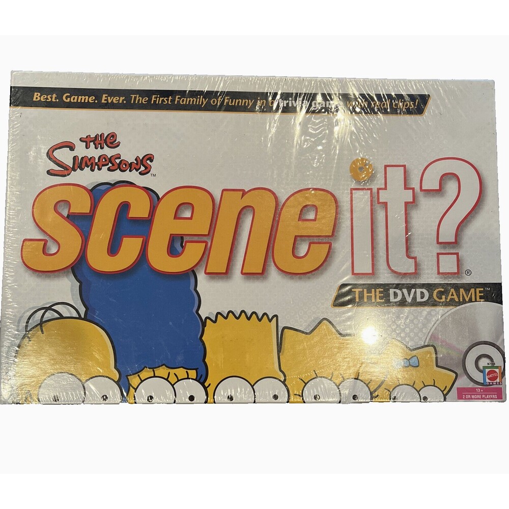 The Simpsons Scene it? Family Trivia DVD 2009 Mattel Board Game - Factory Sealed